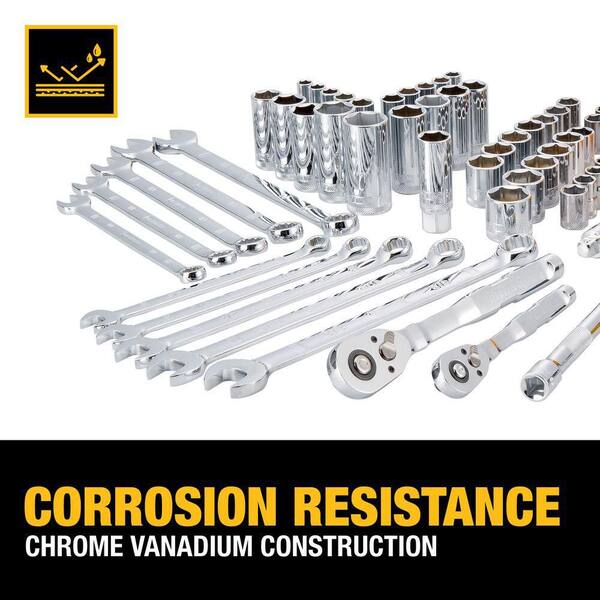 DWEセット④ DEWALT 1/4 in. and 3/8 in. Drive SAE and Metric Mechanics Tool Set