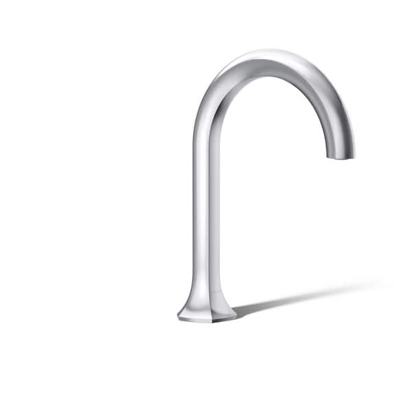 Occasion Deck-Mount Bath Spout with Cane Design in Polished Chrome