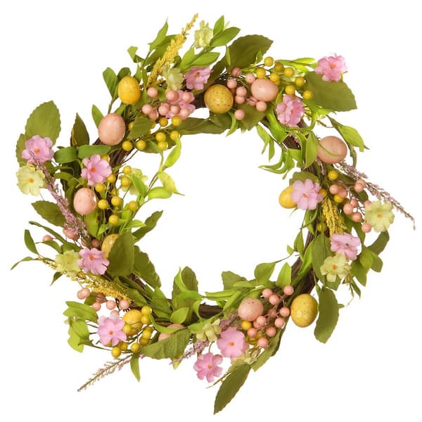 National Tree Company 22 in. Decorated Easter WreathRAECDF3672 The