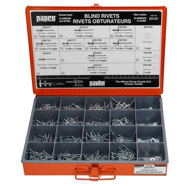 Blind Rivets Assorted Master Pro Kit (1000-Pieces)