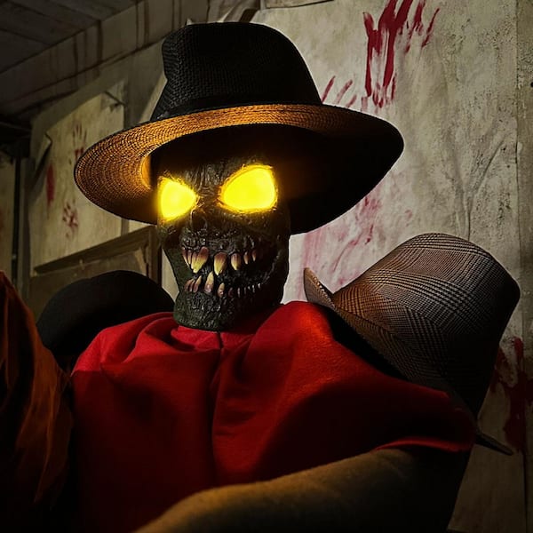 Haunted Hill Farm - 67 in. Life-Size Animatronic Coatrack Monster by Tekky Halloween Decoration with Motion-Activated Sounds
