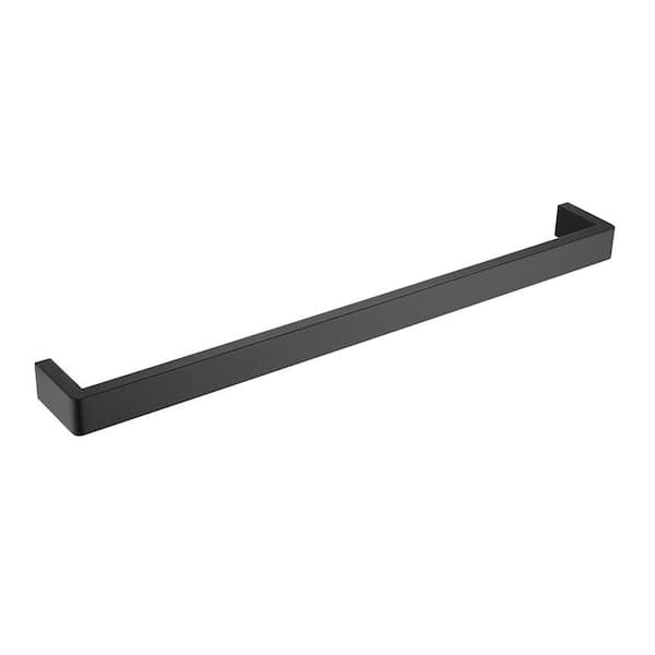 ATKING Stainless Steel 24 in. Wall Mounted Towel Bar Towel Holder in Matte Black