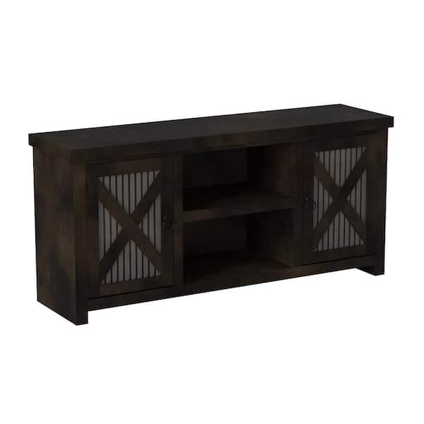 Bridgevine Home Jackson Hole 65 in. Java TV Stand Fits TV's up to 70 in.