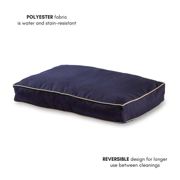 Happy Hounds Casey Large Rectangle Indoor/Outdoor Navy Dog Bed