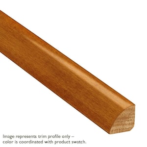 Brandy Wine Hickory 3/4 in. Thick x 3/4 in. Wide x 78 in. Length Solid Hardwood Quarter Round Molding