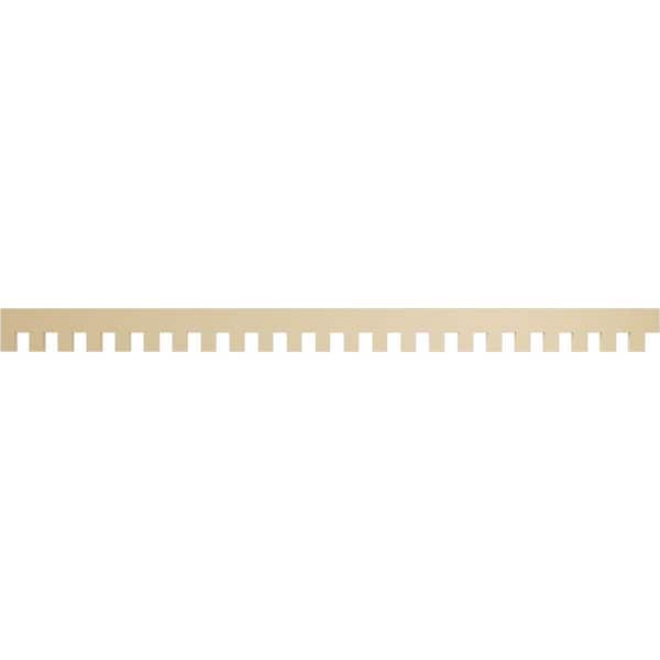 Ekena Millwork 1 in. D x 6 in. W x 92 in. L Primed Polyurethane Panel Moulding
