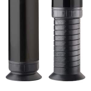25 5/8 in. (650 mm) Matte Black Steel Adjustable Round Table Leg (4-Pack)