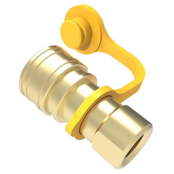 1/2 in. Natural Gas Quick Connecting Brass Fitting 710-0006A