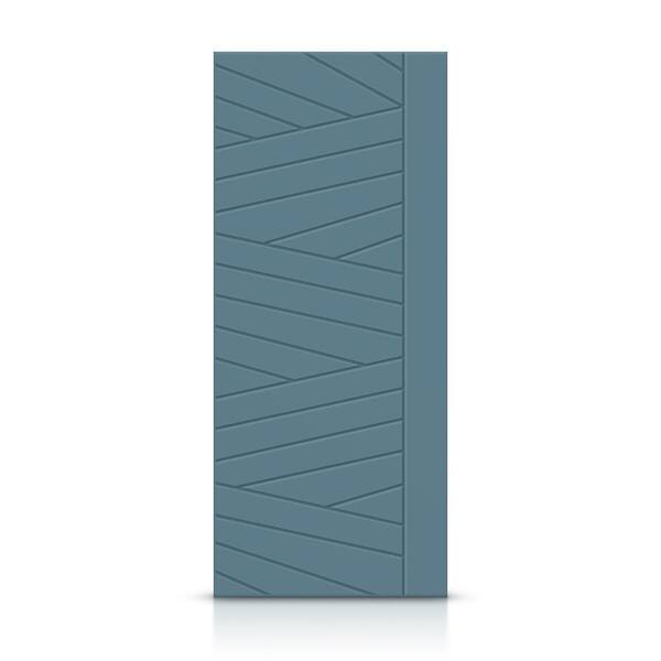 CALHOME 42 in. x 96 in. Hollow Core Dignity Blue Painted Composite MDF Interior Door Slab
