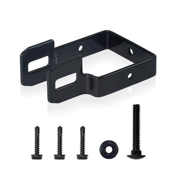 Fencer Wire Heavy Duty Metal Steel Bracket Connector for Fence Panel and Post Connection (Single)