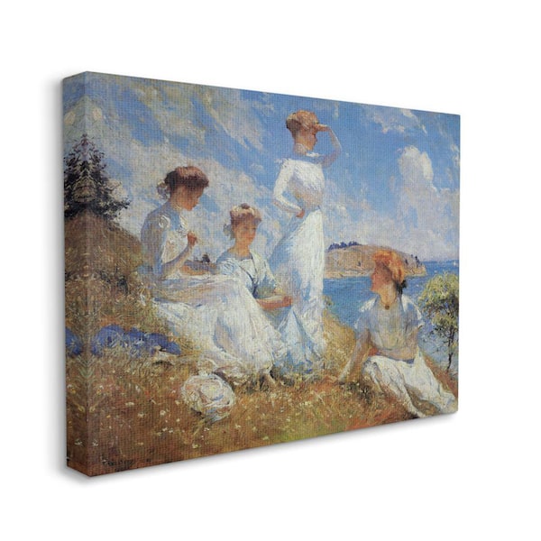 Stupell Industries "Summer 1909 Classical Painting Style" by Marcus Jules Unframed People Canvas Wall Art Print 36 in. x 48 in.
