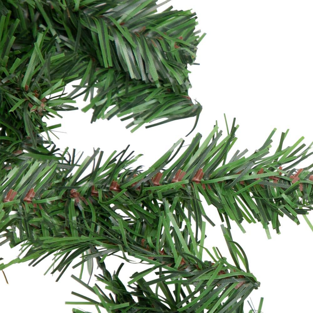 Green 9' Artificial Pine Christmas Garland with Bendable Wire