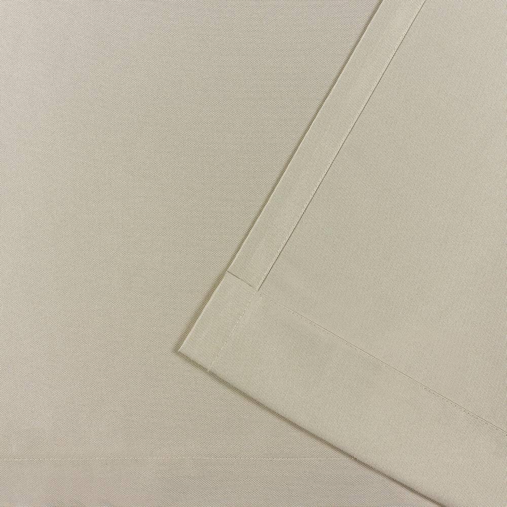 Taupe Polyester Light-Filtering Tab Top Curtain Panels, 54" x 63"