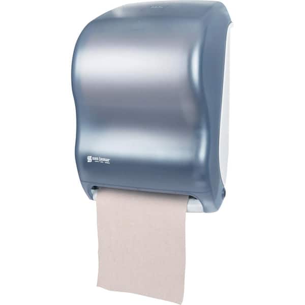San Jamar Tear-N-Dry Classic Commercial Plastic Paper Towel Dispenser, in. Arctic Blue
