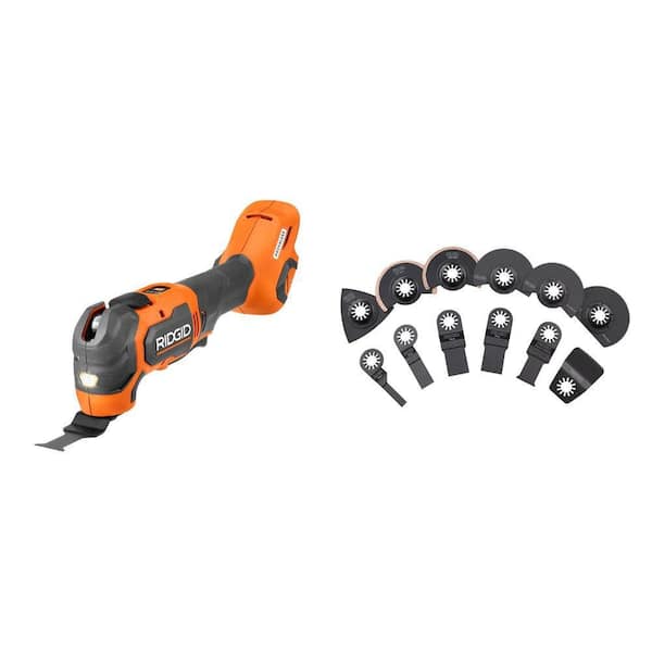 18V Brushless Cordless Multi-Tool with 14-Piece Blade Accessory Kit
