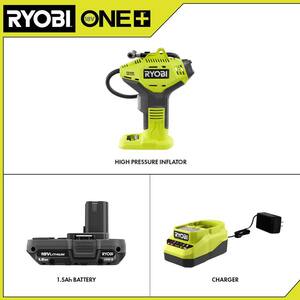 ONE+ 18V Cordless Power Inflator Kit with 1.5 Ah Battery and 18V Charger