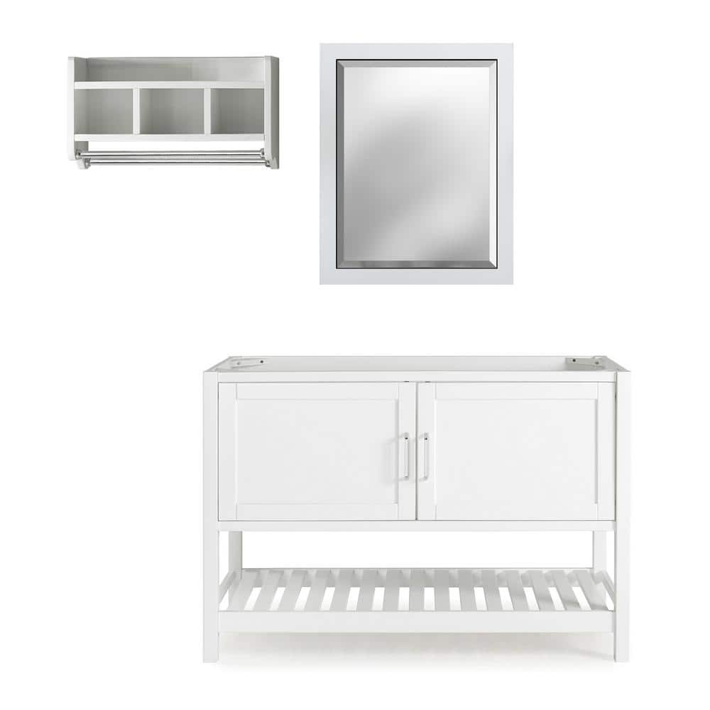 Bennet 2-Pieces Wooden Bathroom Vanity Set 48 in. L Bathroom Vanity Storage