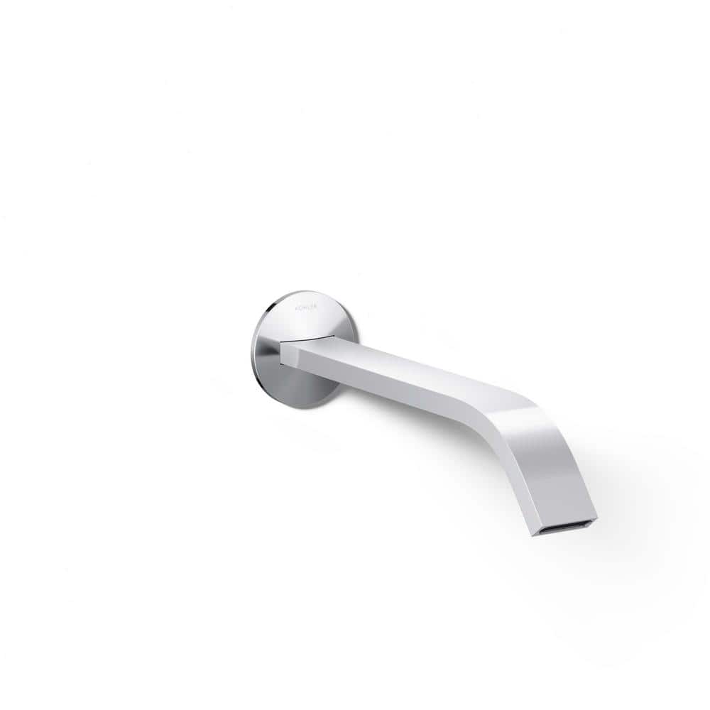 Polished Chrome Wall-Mount Bathroom Sink Faucet Trim
