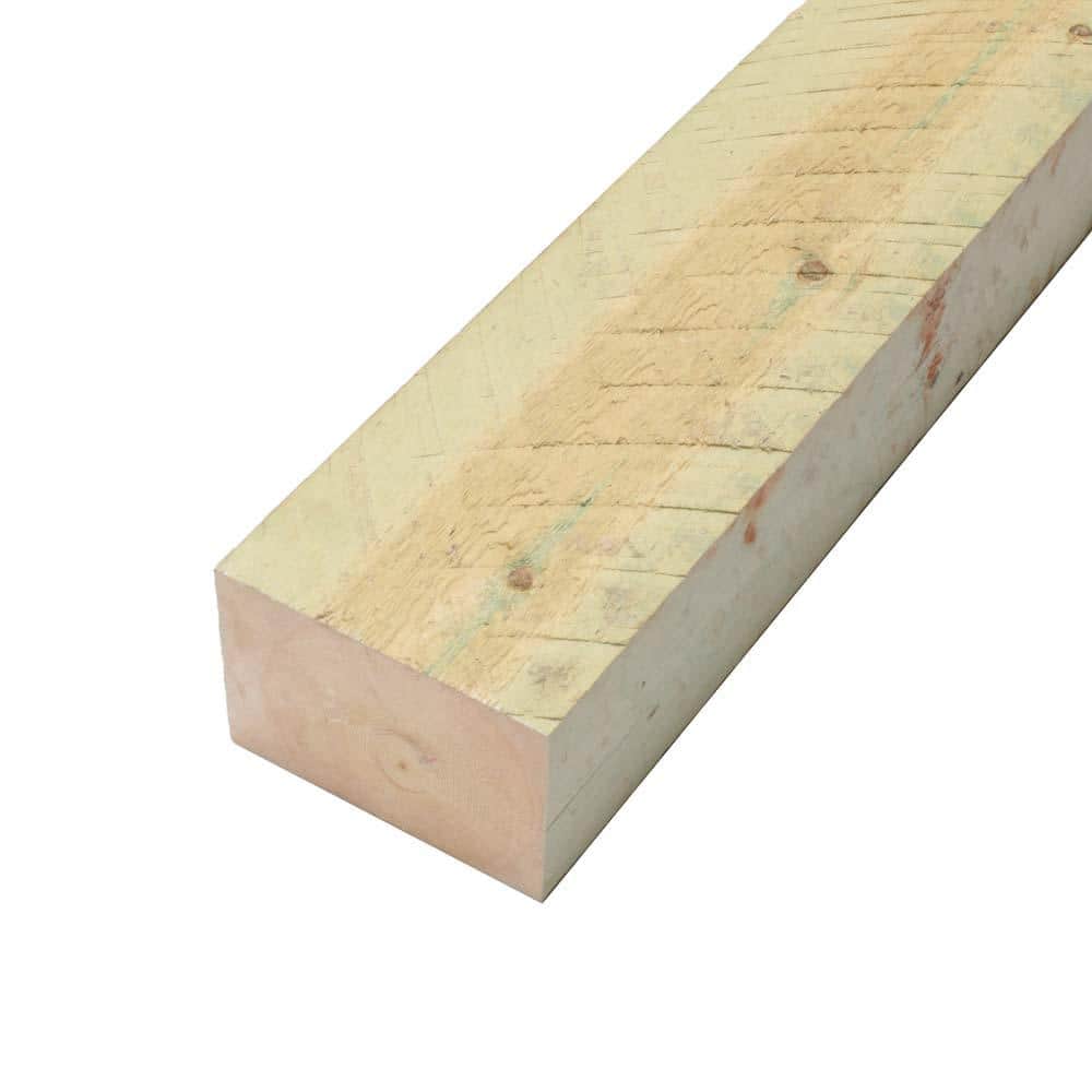 4 in. x 6 in. x 8 ft. Rough Ground Contact Pressure-Treated Timber ...