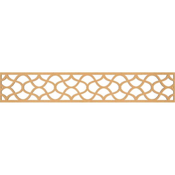 Ekena Millwork Resort Fretwork 0.375 in. D x 46.625 in. W x 8 in. L MDF Wood Panel Moulding