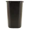 Rubbermaid Commercial Products 7 Gal. Black Plastic Rectangular Deskside  Trash Can RCP295600BK - The Home Depot