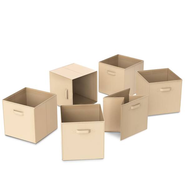 Foldable Storage Cube Bins (Beige) – Brian&Dany