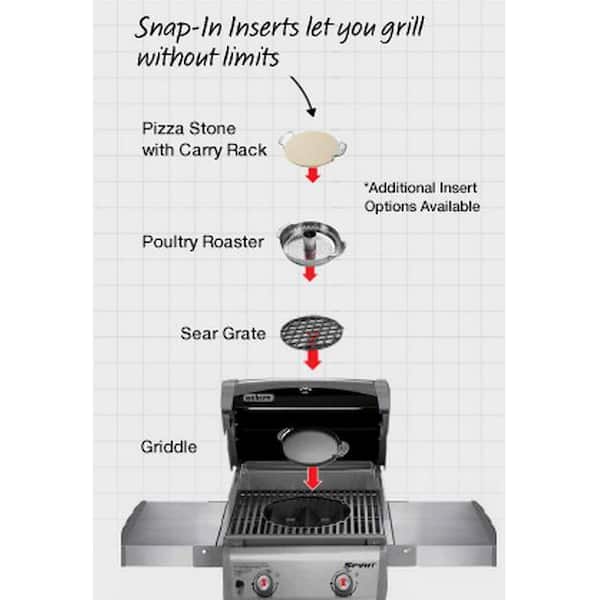 Original Gourmet BBQ System Pizza Stone Insert Original Gourmet BBQ System Pizza Stone Insert