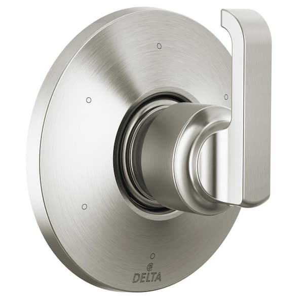 Delta Tetra 1-Handle Wall-Mount Diverter Valve Trim Kit 6-Setting Diverter in Lumicoat Stainless (Valve Not Included)