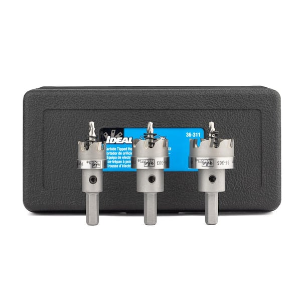 TKO IDEAL TKO Carbide-Tipped Hole Cutter - 4 Piece Kit-Includes