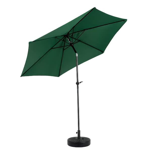 barton 9 ft steel outdoor market patio umbrella 9-Foot -Hexagonal Basic Push-Tilt Add shade and a touch of style to your patio with the St Tileon 9 ft. 3 Tiers
