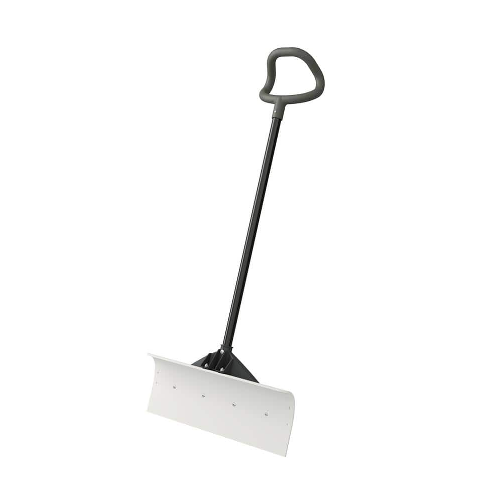 Suncast 52 in. Steel Handle Plastic Snow Shovel