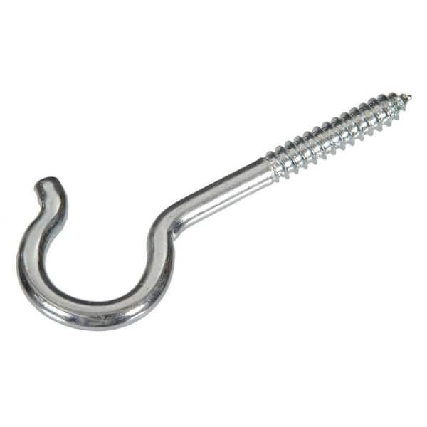 0.135 x 2-1/16 in. Zinc-Plated Round Ceiling Type Screw Hook (100-Pack)
