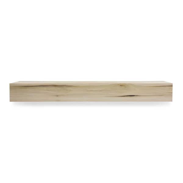 Dogberry Collections 36 in. W x 5.5 in. H x 6.25 in. D Unfinished Modern Farmhouse Fireplace Cap-Shelf Mantel