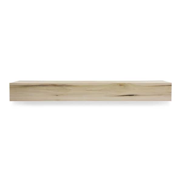 Dogberry Collections 72 in. W x 5.5 in. H x 6.25 in. D Modern Farmhouse Unfinished Cap-Shelf Mantel