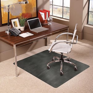 Pewter 36 in. x 48 in. Trendsetter Rectangle Chair Mat for Medium Pile Carpet