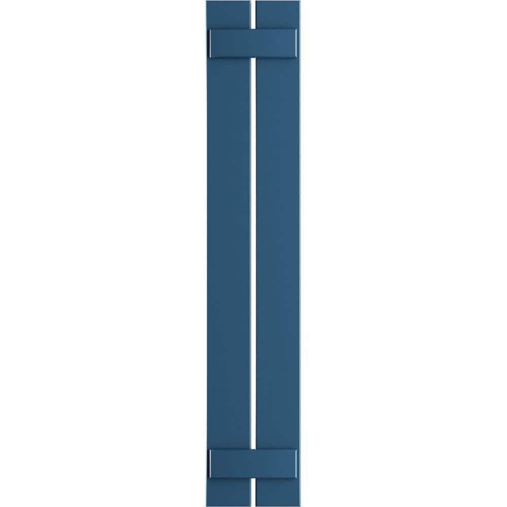 11-1/4 in. x 48 in. True Fit PVC 2 Board Spaced Board and Batten Shutters Pair in Sojourn Blue price history on PriceWatchPro