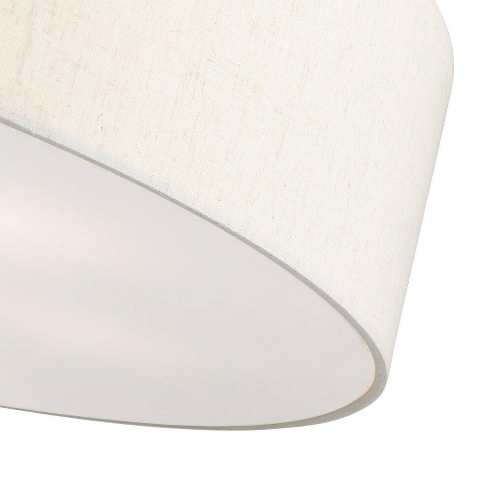 Modern Brushed Nickel 6-Light LED Drum Semi-Flush Mount