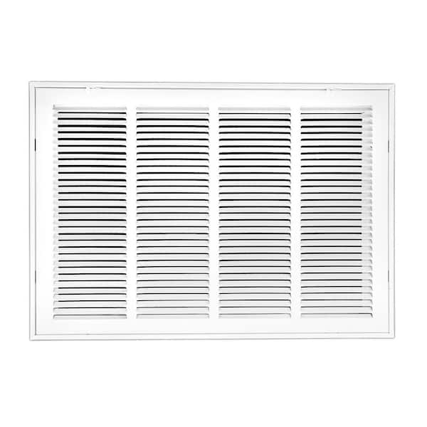 Venti Air 24 in. Wide x 16 in. High Return Air Filter Grille of Steel in White