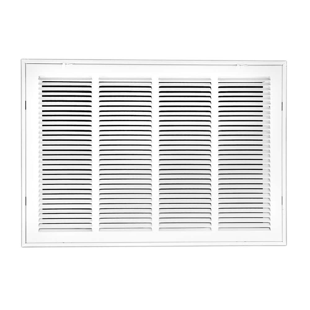 Venti Air 24 in. Wide x 20 in. High Return Air Filter Grille of Steel in  White HFG2420 - The Home Depot