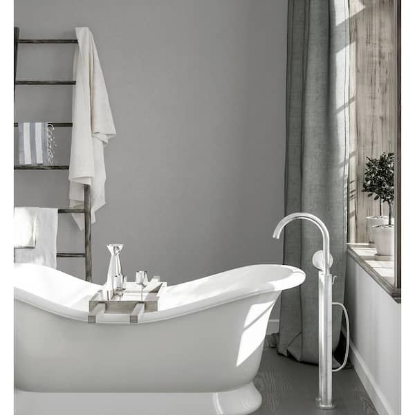 Monty Grey Faux Fabric Wallpaper