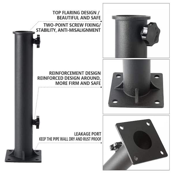 fix patio umbrella base IEUDNS Accessories Replacement Maintenance Fixing Umbrella Stand Parts Tool for Market Umbrella Courtyard Picnic Balcony Garden, Fixing Handle Pole : Patio, Lawn & Garden Mondawe Weather-Resistant Black Plastic Patio