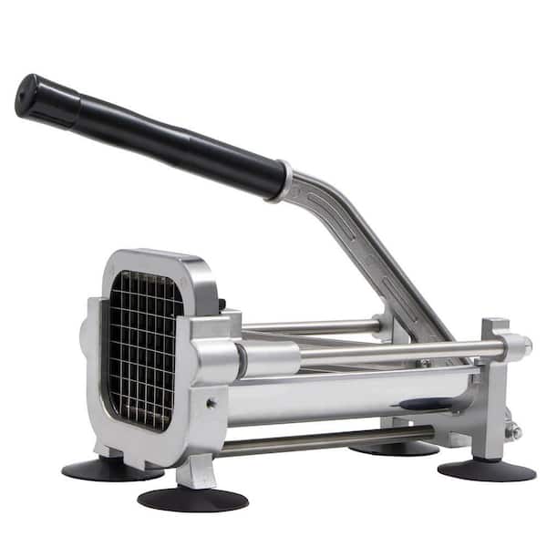 Stainless Steel French Fry Cutter with 2-Blades (1/2 in. and 3/8 in.), Commercial Slicer