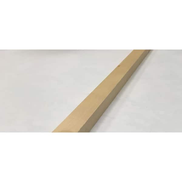 Unbranded 2 in. x 2 in. x 8 ft. Select Kiln-Dried Square Edge Whitewood Board