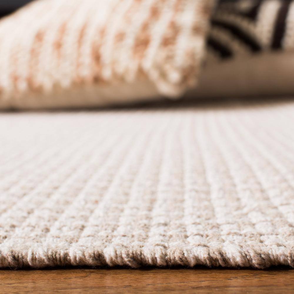 Ivory & Grey Cotton Handwoven 2'3" x 12' Montauk Runner Rug
