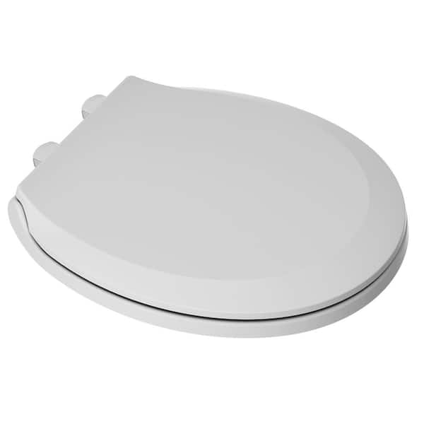 American Standard Cadet Slow Close EverClean Round  Toilet Seat in White 