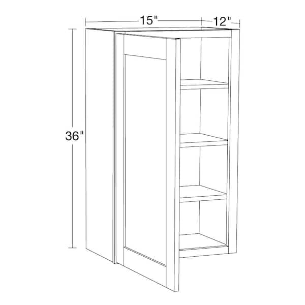 Contractor Express Cabinets Arlington Vesper White Plywood Shaker Stock  Assembled Corner Kitchen Cabinet Soft Close 36 in W x 21 in D x 34.5 in H  EZR3621LSS-AVW - The Home Depot