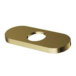 5.5 in. Deck Plate in Matte Brushed Gold