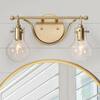 LNC Modern Gold Vanity Light 14 in. 2-Light Globe Bathroom Wall Sconce ...