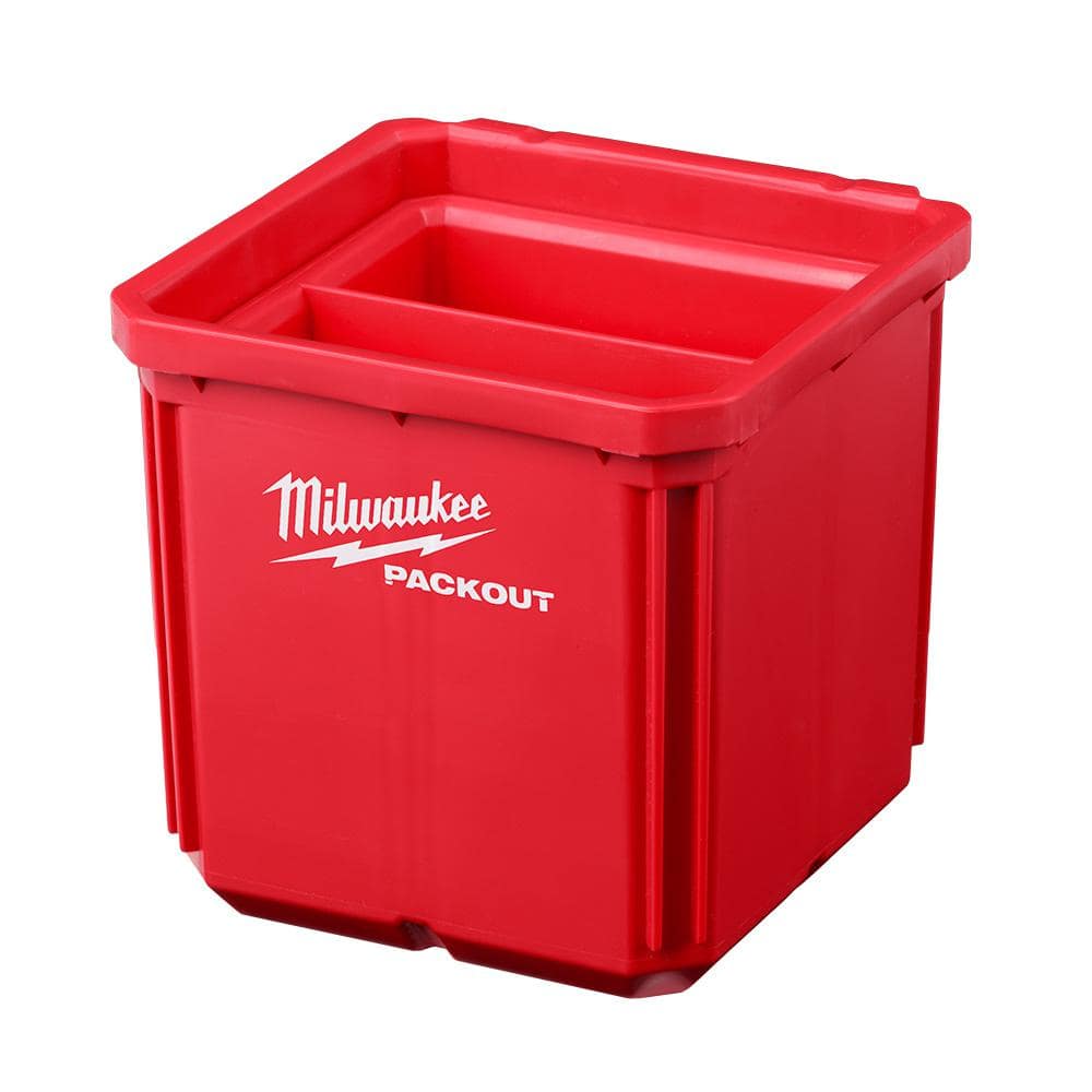 Milwaukee Red Impact Resistant Small Parts Bin Set