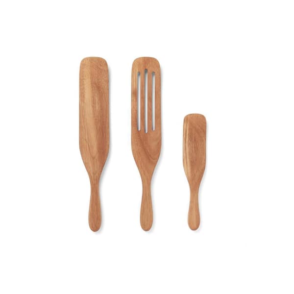 Acacia Wood Spurtle Set, 3 Pieces